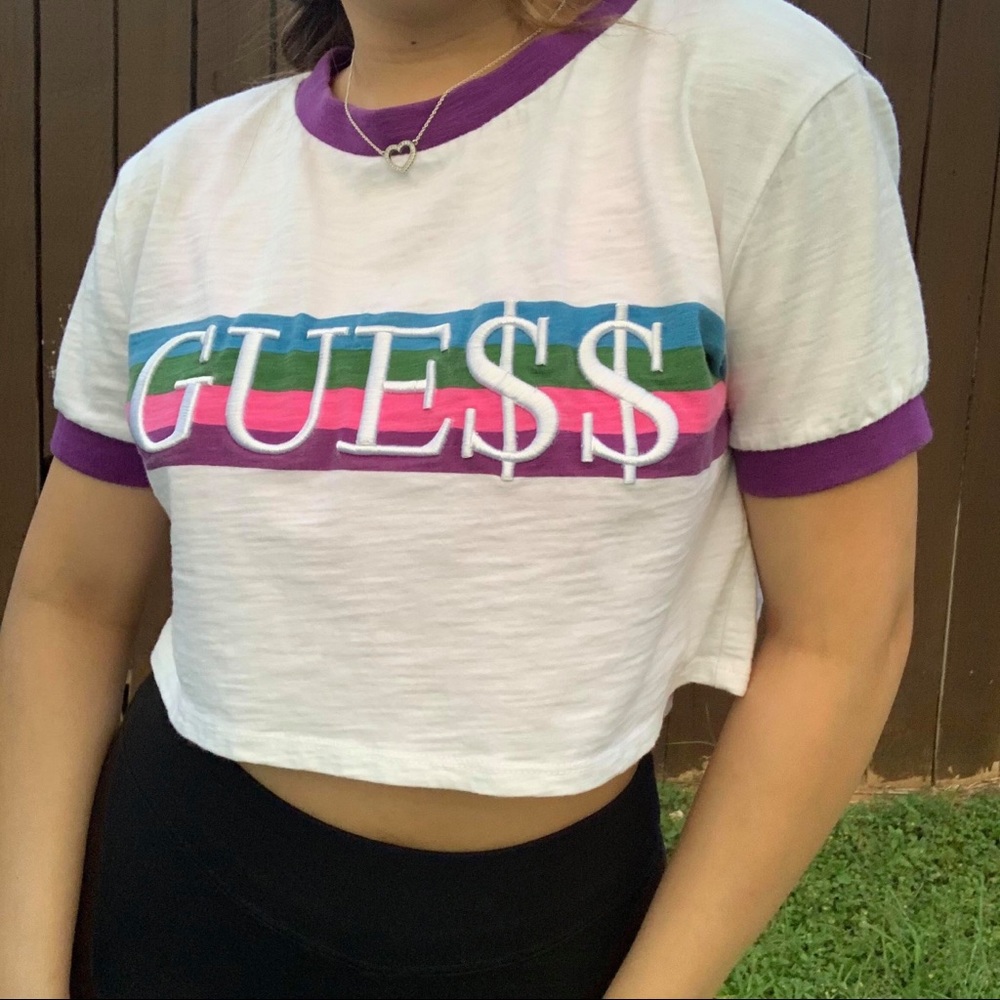 GUESS women  vintage crop top  size small